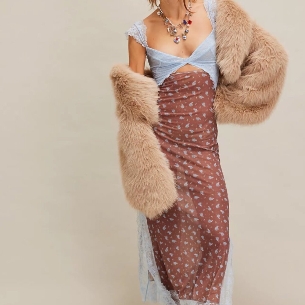 Free People Suddenly Fine Maxi Slip